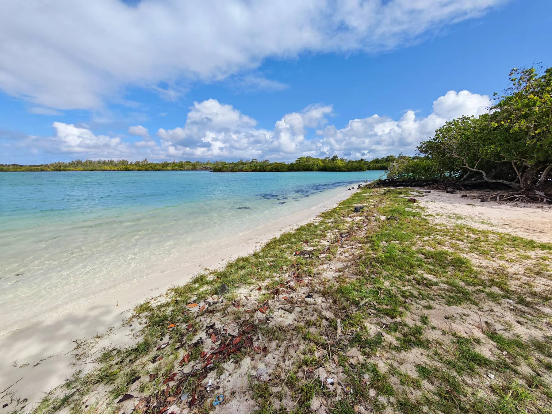 Lagon turquoise à l'île Maurice