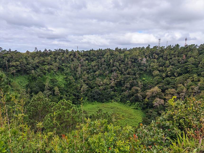 Le cratère de Trou aux Cerfs, à Curepipe